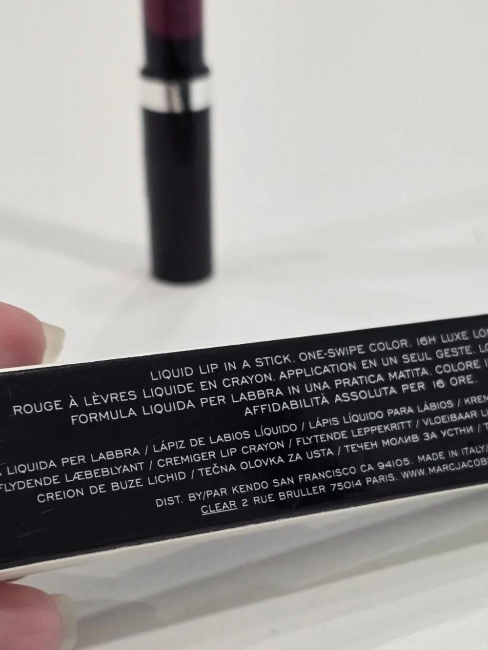 Marc Jacobs ✦ Le Marc Liquid Lip Crayon ✦ Plum N Get It 16H Wear 2g NWT